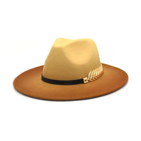 NEW!! Gradient Wide Brim Wool Felt Jazz Fedora Hats