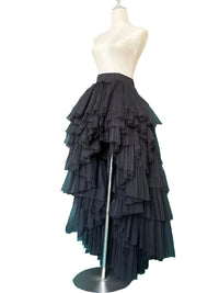 High-Low Tulle Asymmetrical Mesh Skirts