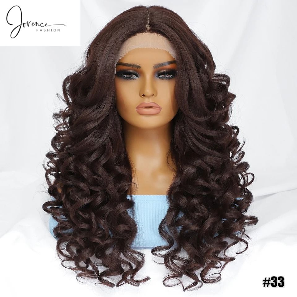 Tia - Curly Wig Heat Resistant Lace Front Wigs 13X4X1