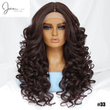 Tia - Curly Wig Heat Resistant Lace Front Wigs 13X4X1