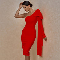 Grace One Shoulder Bandage Dress