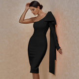 Grace One Shoulder Bandage Dress