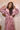 Ladies Hooded Premium Plush Dressing Gown Pink Honeysuckle